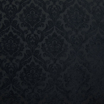 HHF Marcus Black - Chenille Upholstery Fabric