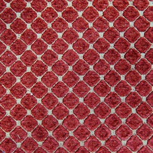 Cobblestones Cranberry - Chenille Upholstery Fabric