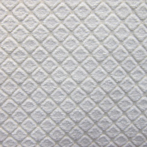 Cobblestones White - Chenille Upholstery Fabric