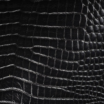 Crossover Black - Leather Upholstery Fabric
