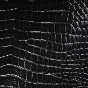 Crossover Black - Leather Upholstery Fabric