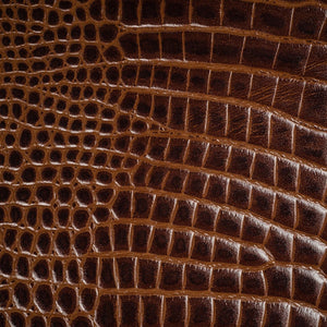 Crossover Chocolate - Leather Upholstery Fabric