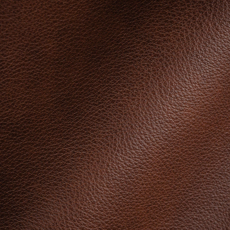 HHF Royce Reddish Brown Leather Upholstery Fabric