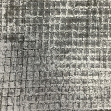 HHF Pierre Pewter - Velvet Upholstery Fabric