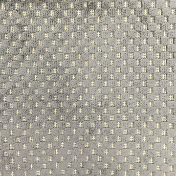 HHF Tartan Charcoal - Velvet Upholstery Fabric