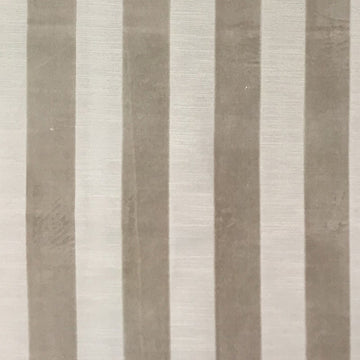 Bande Ecru - Velvet Upholstery Fabric