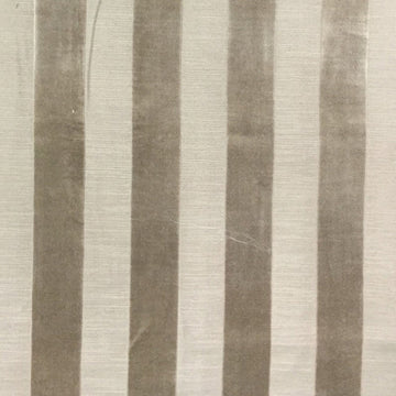 Bande Mocha - Velvet Upholstery Fabric