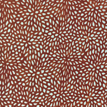 HHF Florecita Orange - Velvet Upholstery Fabric