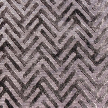HHF Devious Charcoal - Velvet Upholstery Fabric