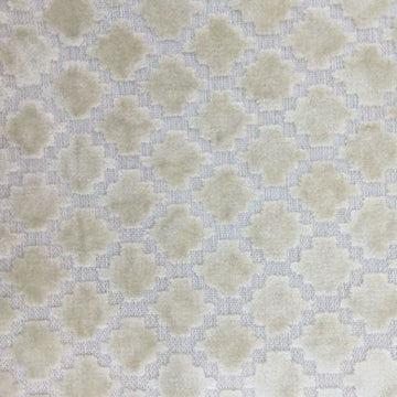 Arcade Ivory - Velvet Upholstery Fabric