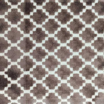 Arcade Mocha - Velvet Upholstery Fabric