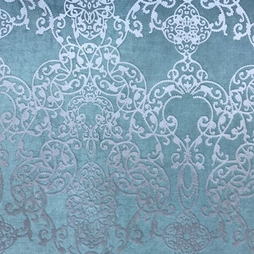 Capilla Teal - Velvet Upholstery Fabric
