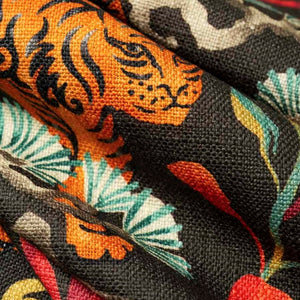 Corbett Mocha - Linen Like Upholstery Fabric