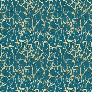 Athenaeum Peacock - Velvet Upholstery Fabric