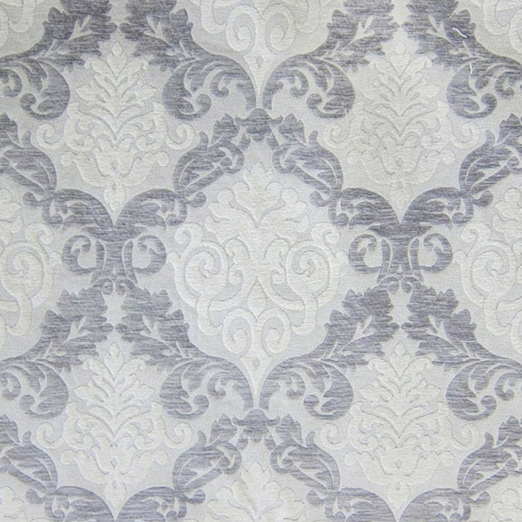 HHF Alexis Silver - Chenille Upholstery Fabric