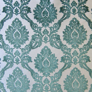 HHF Godiva Jade - Green Cut Velvet Upholstery Fabric