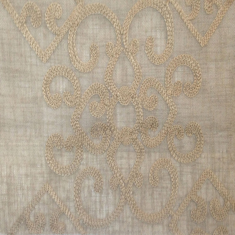 HHF Gisella Beige - Sheer Drapery Fabric