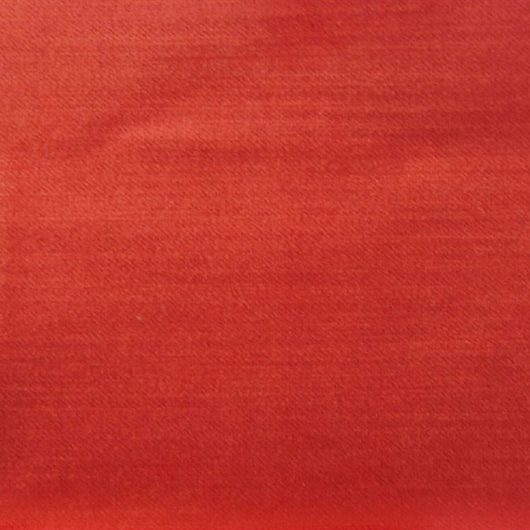 HHF Imperial Coral - Red Rayon Velvet Upholstey Fabric