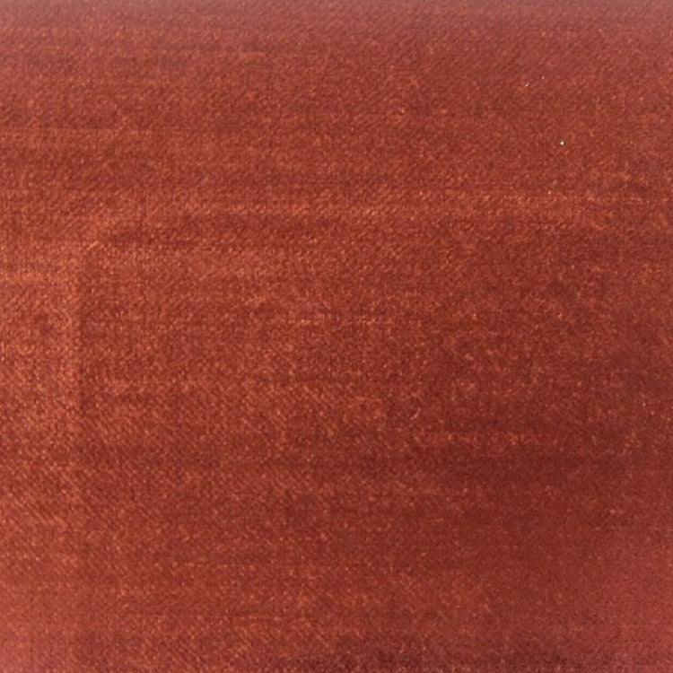 HHF Imperial Terracotta - Red Rayon Velvet Upholstery Fabric