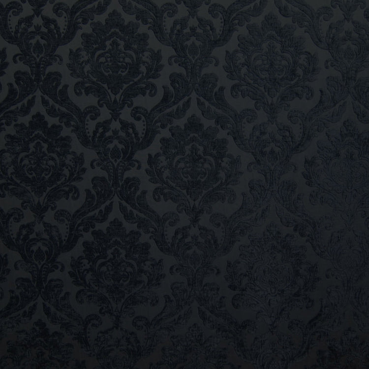 HHF Marcus Black - Chenille Upholstery Fabric