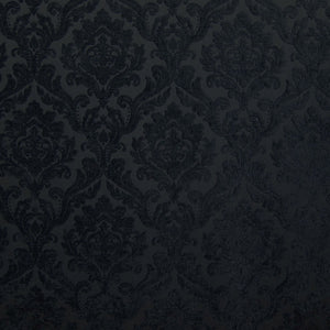 HHF Marcus Black - Chenille Upholstery Fabric