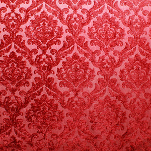 HHF Marcus Red - Chenille Upholstery Fabric