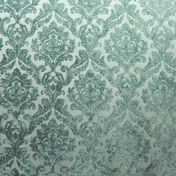 HHF Marcus Teal - Chenille Upholstery Fabric