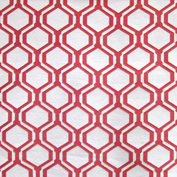 HHF Honeycomb Cranberry - Woven Upholstery Fabric