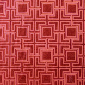 HHF Hollyhock Red - Chenille Upholstery Fabric