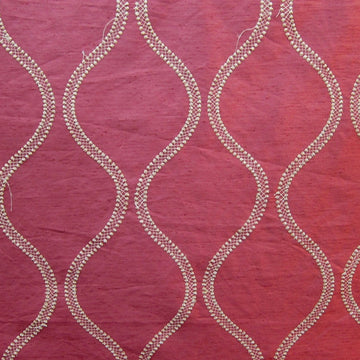 HHF Hour Glass Cranberry - Woven Drapery Fabric