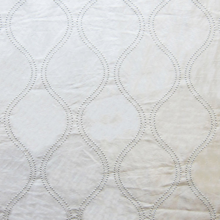 HHF Hour Glass Ivory - Woven Drapery Fabric