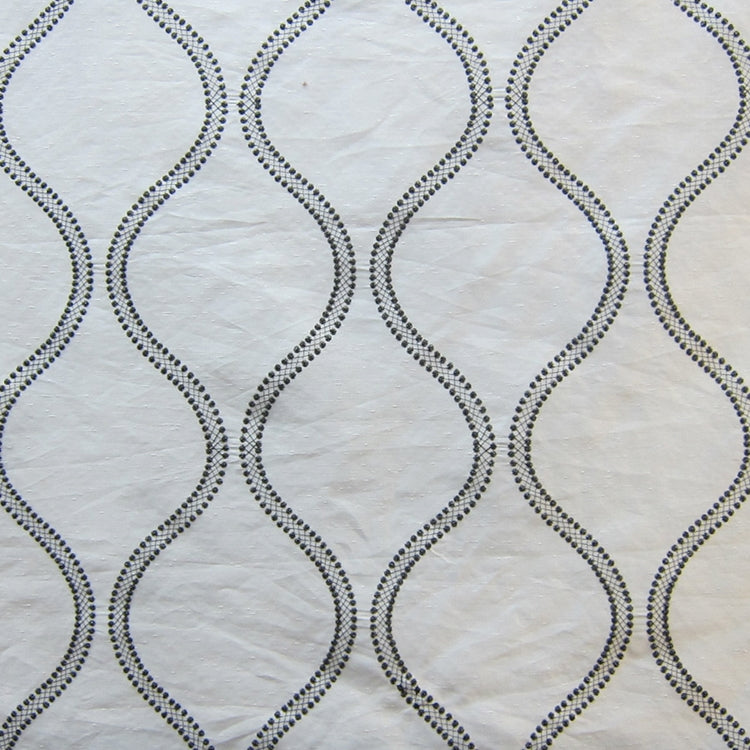 HHF Hour Glass White - Woven Drapery Fabric