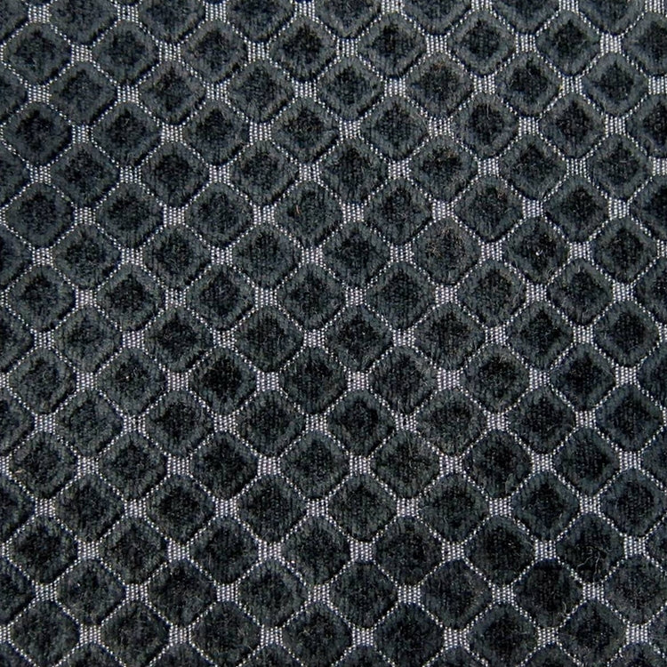 HHF Cobblestones Black - Chenille Upholstery Fabric