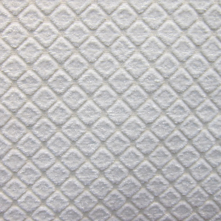 HHF Cobblestones White - Chenille Upholstery Fabric