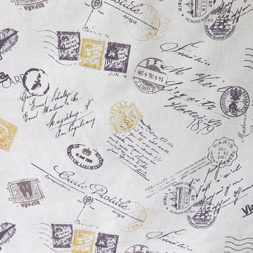 HHF Par Avion Espresso - Cotton Upholstery Fabric