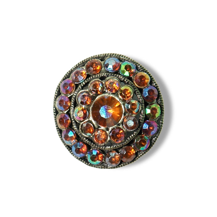 HHF Grand Amber Bling Button