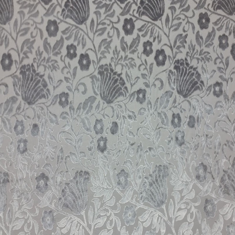 HHF Rebecca Silver  - Velvet Upholstery Fabric