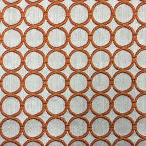 HHF Cirque Orange - Linen Upholstery Fabric