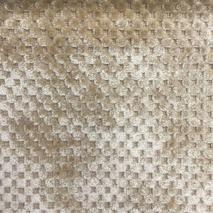 HHF Tartan Beige  - Velvet Upholstery Fabric