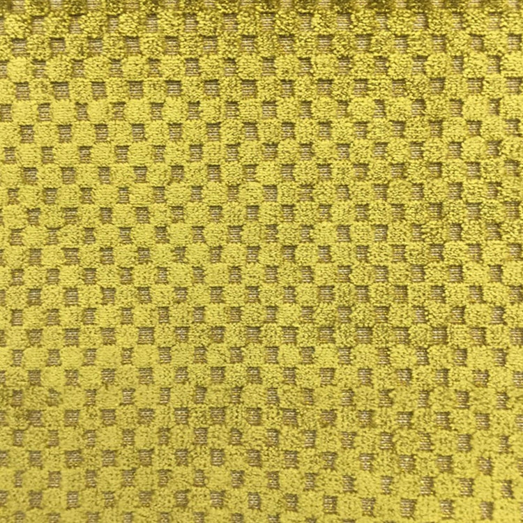 HHF Tartan Gold  - Velvet Upholstery Fabric