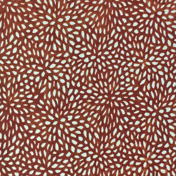 HHF Florecita Orange  - Velvet Upholstery Fabric