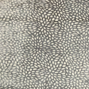 HHF Florecita Silver  - Velvet Upholstery Fabric