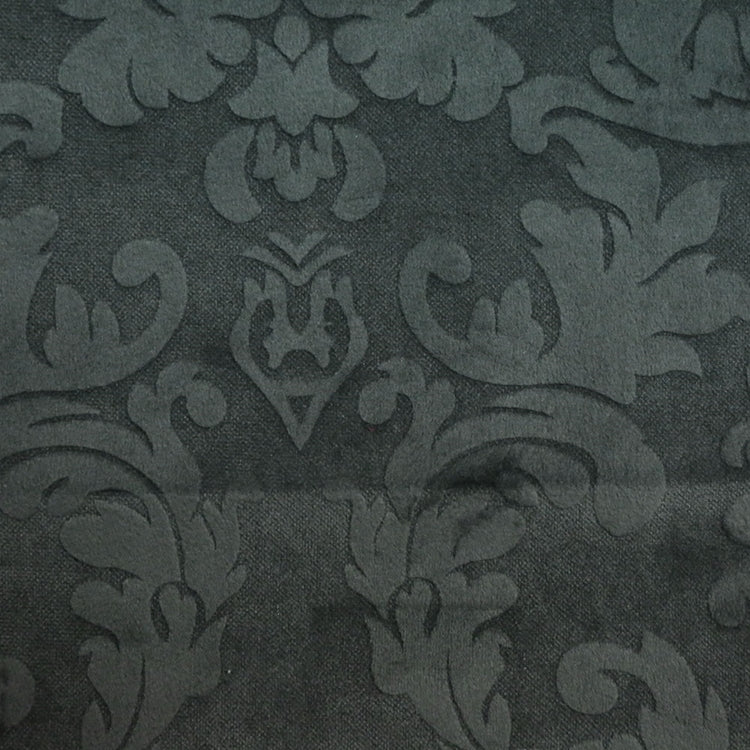 HHF Nattie Gray - Velvet Upholstery Fabric