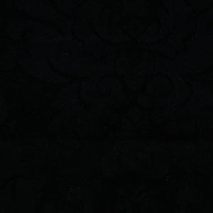 HHF Nattie Black - Velvet Upholstery Fabric