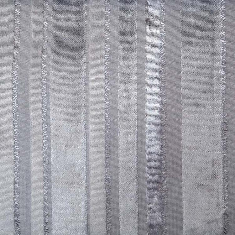 Silver Velvet Color HHF Tiret Silver - Velvet Upholstery Fabric
