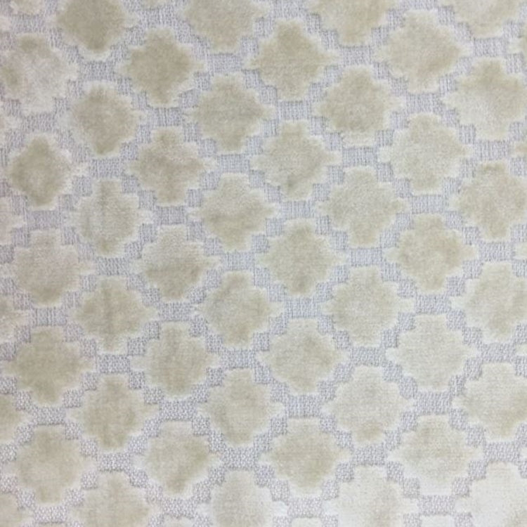 HHF Arcade Ivory - Velvet Upholstery Fabric