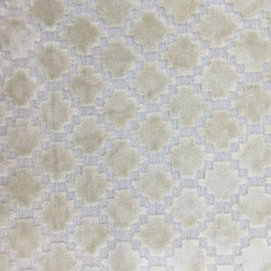 HHF Arcade Ivory - Velvet Upholstery Fabric