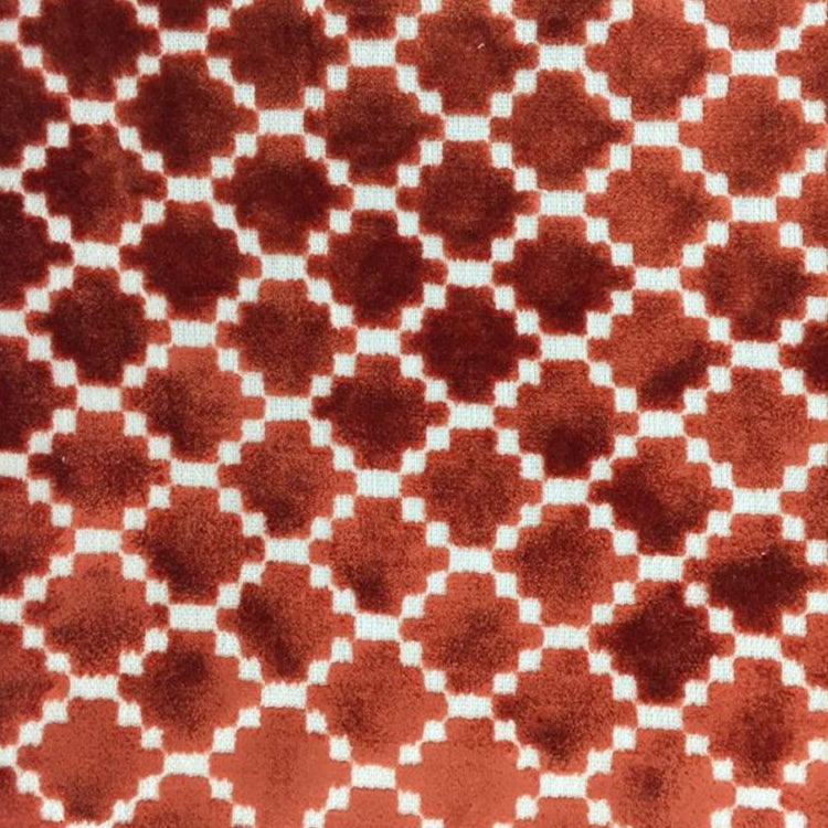 HHF Arcade Orange - Velvet Upholstery Fabric