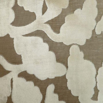 HHF Davis Ecru  - Velvet Upholstery Fabric