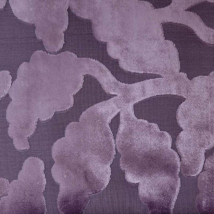 HHF Davis Plum - Velvet Upholstery Fabric